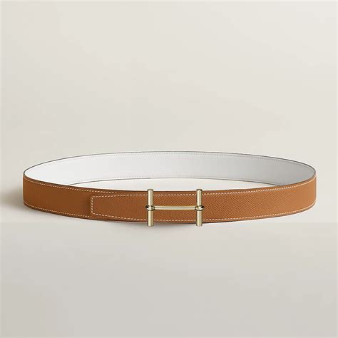 H d'Ancre belt buckle & Reversible leather strap 32 mm